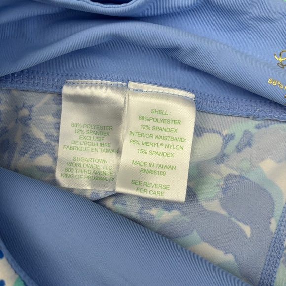Lilly Pulitzer UPF 50+ Weekender Crop Leggings Blue Haven Soleil - Picture 5 of 8